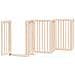 Cancello per Cani con Porta Pieghevole 6 Pannelli 300 cm Pioppo - Foto miniatura 4