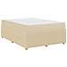 Struttura letto con materasso Crema 140 x 200 cm Tessuto - Foto miniatura 1