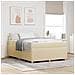 Struttura letto con materasso Crema 140 x 200 cm Tessuto - Foto miniatura 2