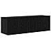 Set mobile TV Montaggio a parete 5 pcs Rovere Nero - Foto miniatura 7