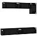 Set mobile TV Montaggio a parete 5 pcs Rovere Nero - Foto miniatura 9