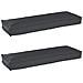 Set di Cuscini per Pallet 2 pcs Nero 120 x 40 x 8 cm - Foto miniatura 1