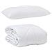 Duvet Estivo con Cuscino 2 pcs Bianco 155 x 200 cm Microfibra - Foto miniatura 1