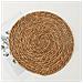 Set Di 12 Sottobicchieri Rotondi In Alghe Marine - Tovagliette Intrecciate Resistenti Al Calore 12 Cm - Foto miniatura 6