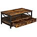 Tavolino da caffè LCT21BXV1 in stile loft marrone rustico - Foto miniatura 2