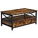 Tavolino da caffè LCT21BXV1 in stile loft marrone rustico - Foto miniatura 1