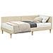 Struttura Letto Angolare con Materasso 2 pcs Crema Tessuto - Foto miniatura 1