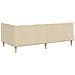 Struttura Letto Angolare con Materasso 2 pcs Crema Tessuto - Foto miniatura 9