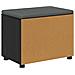 Panca per ingresso con cuscino Rovere Nero 60 x 38 x 46 cm - Foto miniatura 8