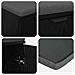 Panca per ingresso con cuscino Rovere Nero 60 x 38 x 46 cm - Foto miniatura 9