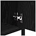 Armadio da Notte Rovere Nero 40 x 42 x 60 cm Legno multistrato - Foto miniatura 9