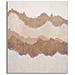 Dipinto Su Tela Browny Astratto Con Colline Materiche Marrone E Beige 80x100 Cm - Foto miniatura 1