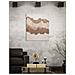 Dipinto Su Tela Browny Astratto Con Colline Materiche Marrone E Beige 80x100 Cm - Foto miniatura 5