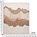 Dipinto Su Tela Browny Astratto Con Colline Materiche Marrone E Beige 80x100 Cm - Foto miniatura 6