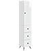 Set di armadi 2 pcs Bianco Lucido 34,5 x 34,5 x 90 cm - Foto miniatura 1