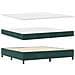 Letto a molle con materasso Verde Scuro 200 x 200 cm Velluto - Foto miniatura 5