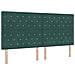 Letto a molle con materasso Verde Scuro 200 x 200 cm Velluto - Foto miniatura 6
