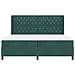 Letto a molle con materasso Verde Scuro 200 x 200 cm Velluto - Foto miniatura 7
