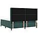 Letto a molle con materasso Verde Scuro 200 x 200 cm Velluto - Foto miniatura 9