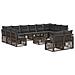 Set Divano da Giardino 13 pcs Grigio polyrattan - Foto miniatura 1