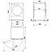 Smeg W3C072A, Caricamento frontale, 7 kg, B, 76 dB, 1200 Giri/min, A - Foto miniatura 3