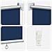 Tenda a Rullo Esterno Blocco UV 90% Blu 140 x 140 cm HDPE - Foto miniatura 6