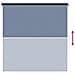 Tenda a Rullo Esterno Blocco UV 90% Blu 140 x 140 cm HDPE - Foto miniatura 9