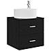 Set di mobili per il bagno 4 pcs Rovere Nero - Foto miniatura 5