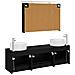 Set di mobili per il bagno 4 pcs Rovere Nero - Foto miniatura 8