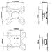 ICA-LCD 2900B - Supporto a muro per TV LED LCD 19 - 37'' inclinabile 1 snodo nero - Foto miniatura 3