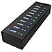 Usb 3.0 Hub 10 Port + Charging Port Alum. Case W / Power Supply - Foto miniatura 1