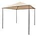 Gazebo Padiglione Tenda Tettoia 3x3 M Acciaio Beige - Foto miniatura 1
