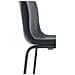 Sgabello Bar Hoover in Tessuto I Sgabello Alto Design 4 Gambe in Metallo I Sedia Sgabello Impilabile con Schienale I Sgabello Bancone H 76 CM Nero Base Nero - Foto miniatura 5