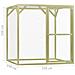 Pollaio 1,5x1,5x1,5 M In Legno Di Pino Impregnato Fsc - Foto miniatura 6