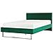 Letto Imbottito Velluto Verde Rete A Doghe 140 X 200 Cm Bellou - Foto miniatura 9