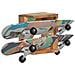 Supporto Skateboard Da Parete 25x20x30 Cm In Legno Di Recupero - Foto miniatura 2