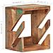 Supporto Skateboard Da Parete 25x20x30 Cm In Legno Di Recupero - Foto miniatura 8