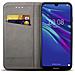 Cover Per Huawei Y6 2019, Nero - Custodia A Libro Flip Smart Magnetica Con Appoggio E Porta Carte - Foto miniatura 5