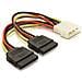 Cable Power SATA HDD 2x > 4pin male 2x SATA HDD 4pin cavo di interfaccia e adattatore - Foto miniatura 1