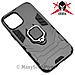 Custodia Alta Protezione Con Anello Per Apple Iphone 12 Pro Max Black - Foto miniatura 1
