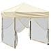 Tenda Per Feste Pieghevole Con Pareti Laterali Crema 2x2 M - Foto miniatura 4