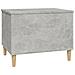 Tavolino Salotto Grigio Cemento 60x44,5x45 Cm Legno Multistrato - Foto miniatura 2