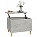 Tavolino Salotto Grigio Cemento 60x44,5x45 Cm Legno Multistrato - Foto miniatura 5