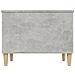 Tavolino Salotto Grigio Cemento 60x44,5x45 Cm Legno Multistrato - Foto miniatura 9