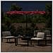 Ombrellone A Doppia Testa Con Led Rosso Bordeaux 316x240 Cm - Foto miniatura 3
