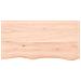 Piano Bagno 100x50x2 cm in Legno Massello Non Trattato - Foto miniatura 2