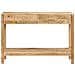 Tavolo Consolle Con 2 Cassetti 110x35x75cm Legno Massello Mango - Foto miniatura 2