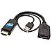 Adattatore Da Hdmi A Displayport Maschio Femmina Attivo 4k 60hz Con Usb Monitor - Foto miniatura 4