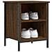 Scarpiera Rovere Marrone 38x35x50 Cm In Legno Multistrato - Foto miniatura 3