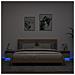 Comodini Con Luci Led 2pz Grigio Cemento 40x39x37 Cm - Foto miniatura 1